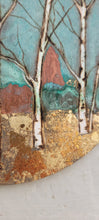 Load image into Gallery viewer, Round Birch Art
