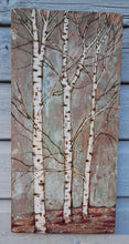 Load image into Gallery viewer, Copper birch trees with a touch of red and gold
