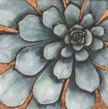 Load image into Gallery viewer, Framed Blue grey Sempervium