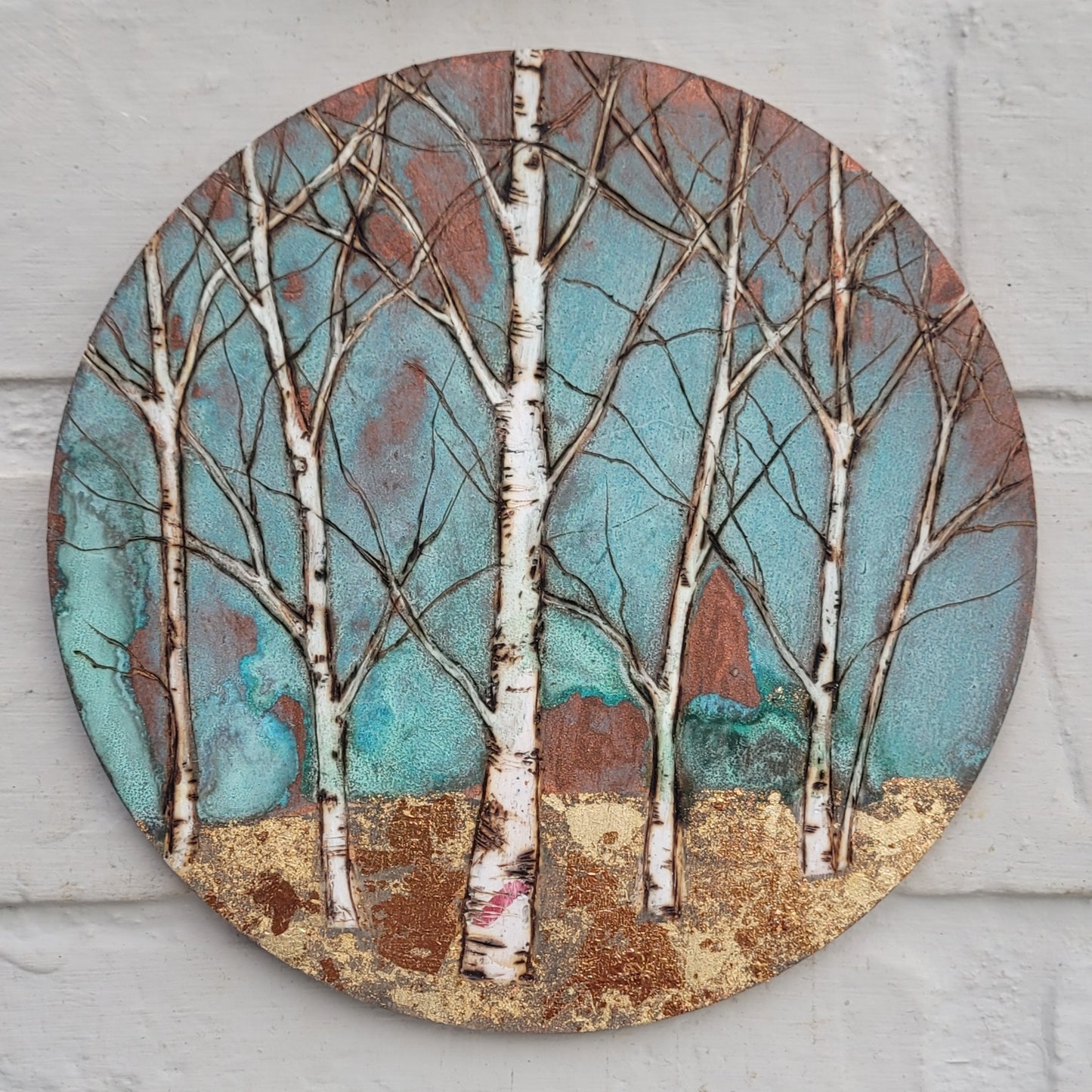 Round Birch Art