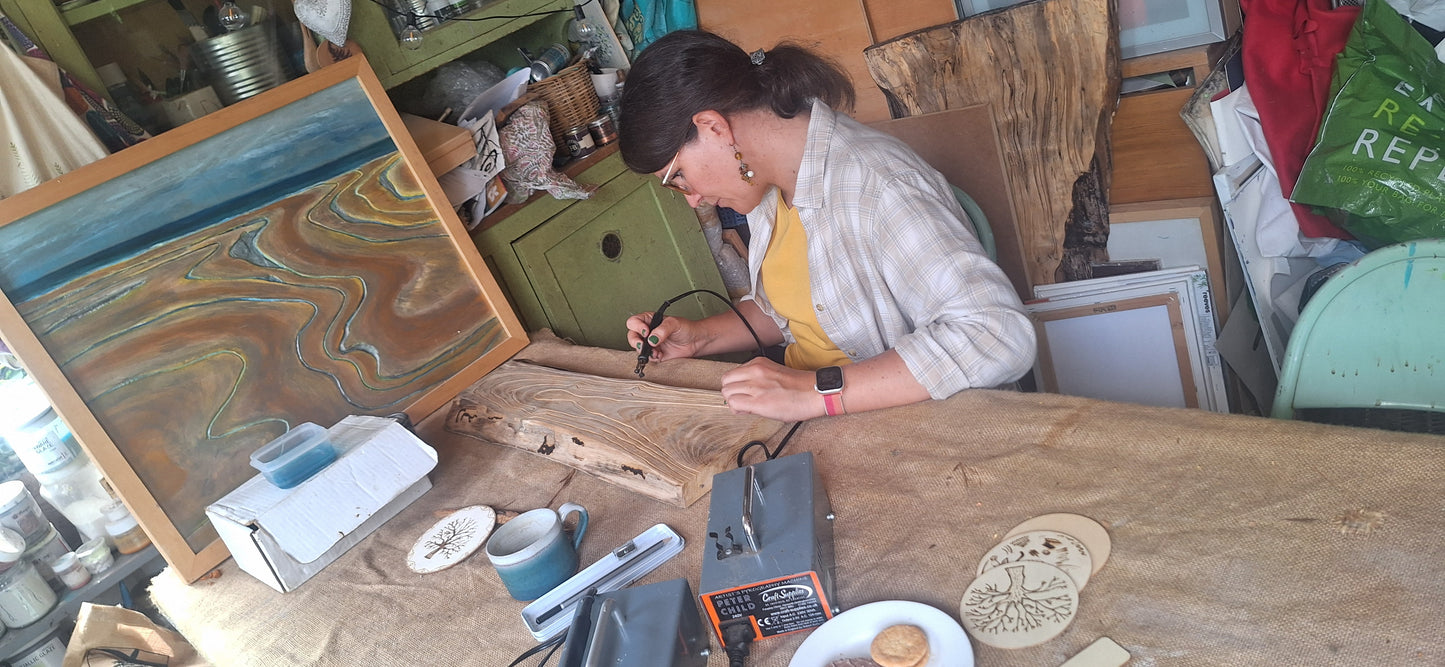Half day Pyrography Taster Workshop at Earth Studios
