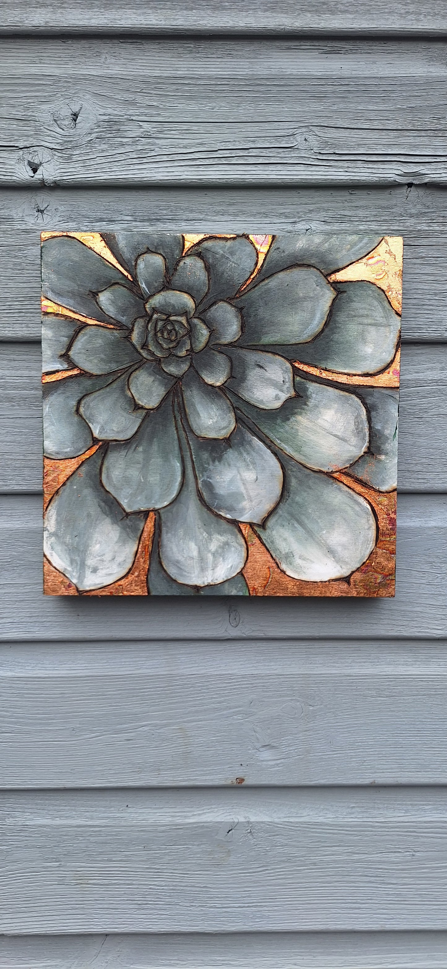 Alpine teal and copper