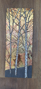 Birch Art Copper and Gold Leaf