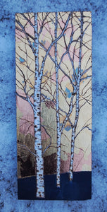 Black blue gilded Birch