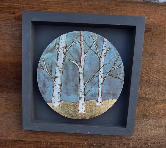 Round Framed Birch Tree