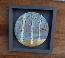 Load image into Gallery viewer, Round Framed Birch Tree
