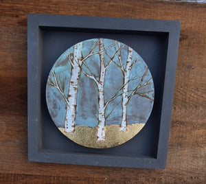 Round Framed Birch Tree