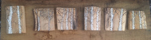 Birch on Rustic Wood