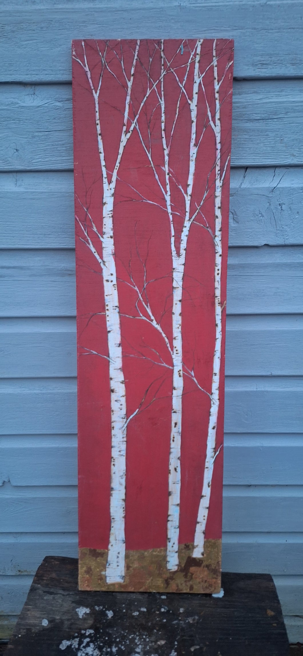 Red Birch Trees