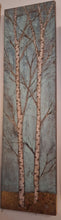 Load image into Gallery viewer, A pair of Silver Birch Copper verdigris with a touch of gold
