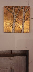 Gold Birch on small square