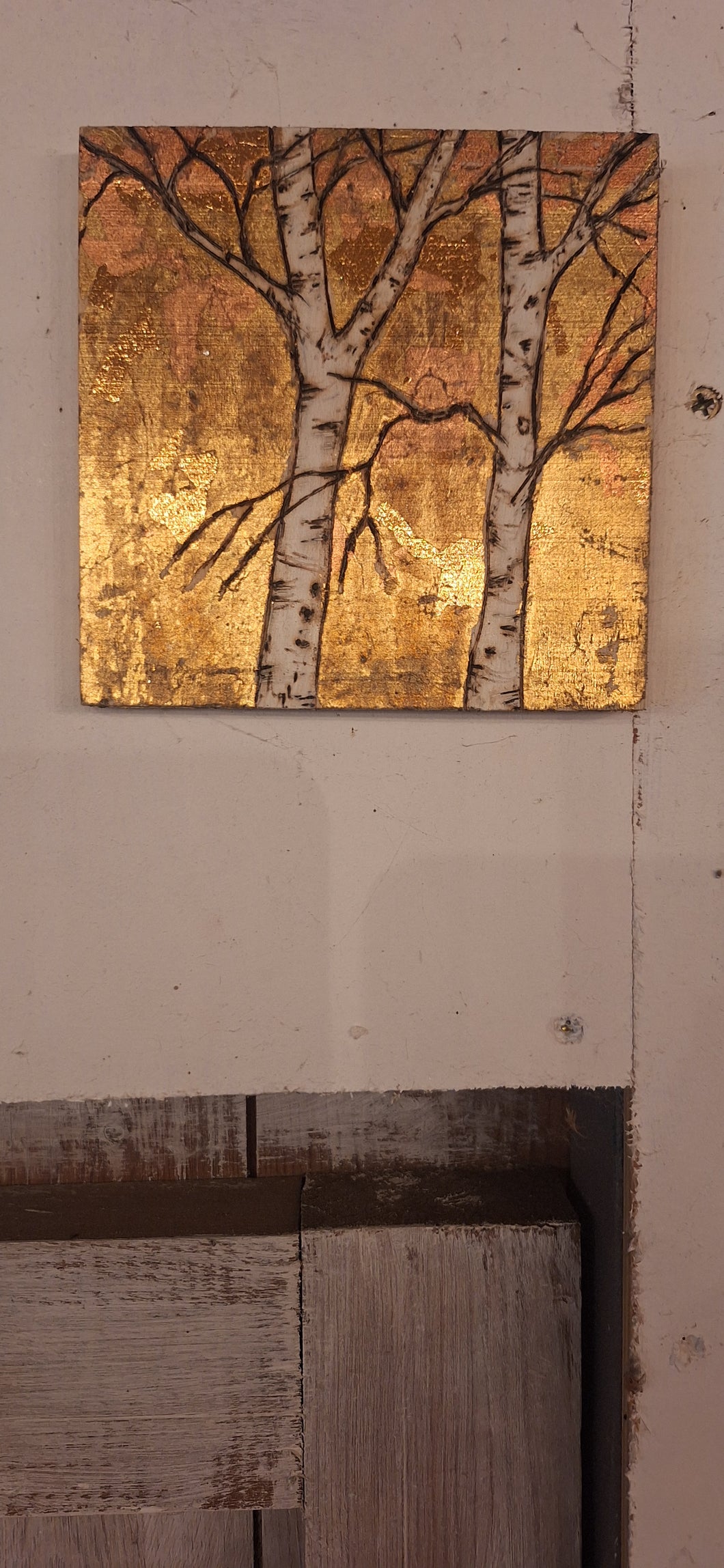 Gold Birch on small square