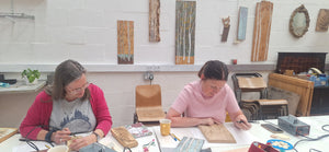 Master Class in Pyro and Paint on wood