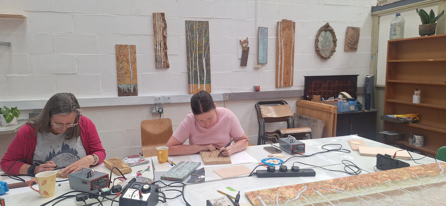 Half day Pyrography Taster Workshop at Earth Studios