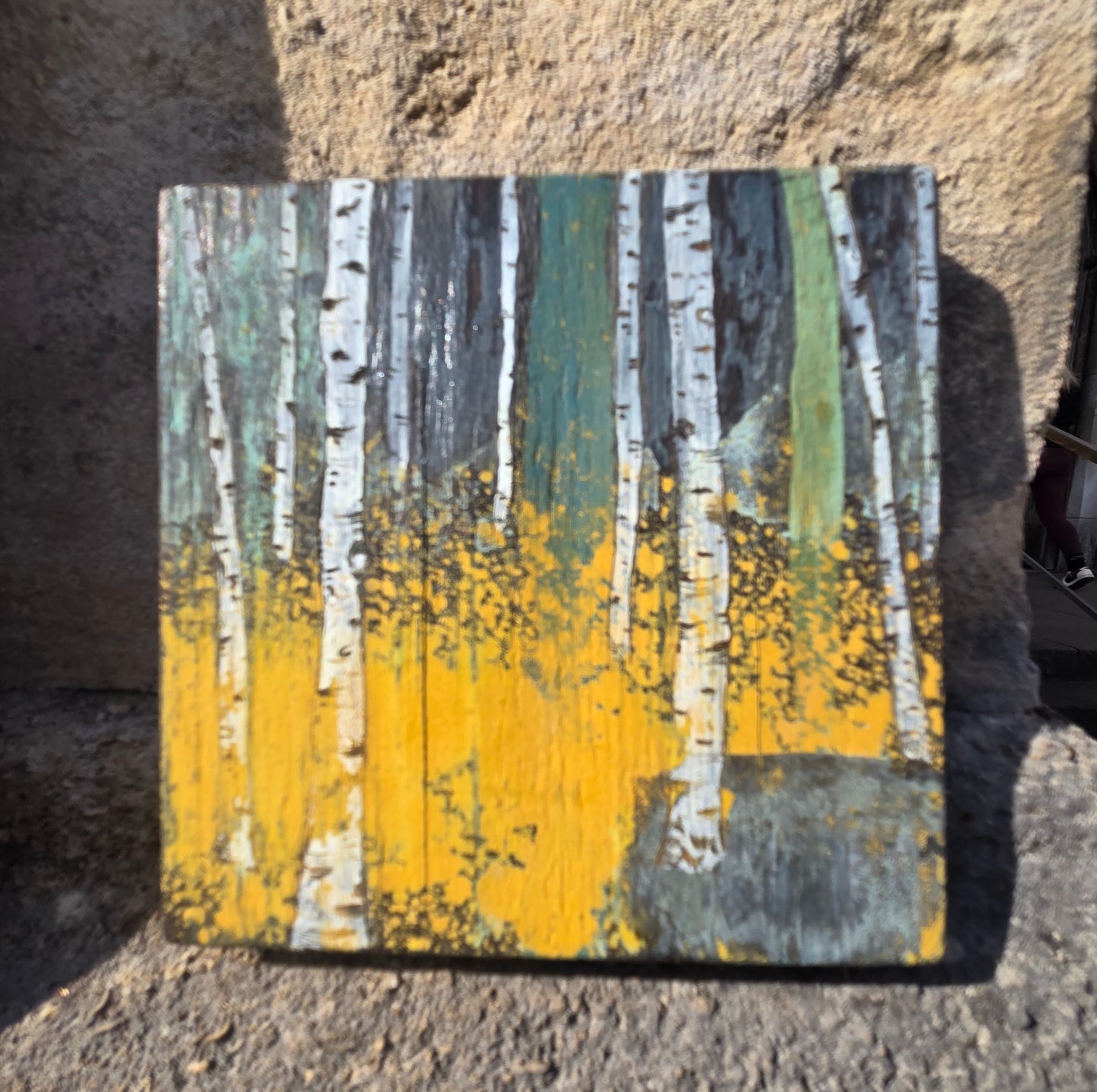 Abstract Mini Birch Forest Art