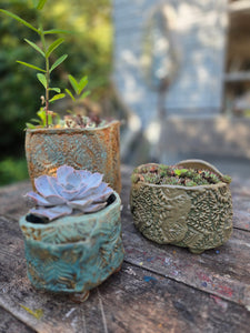 The Creative Club Sculpt, Burn and Carve Workshops at the earth studios.
