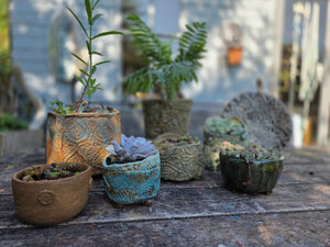 The Creative Club Sculpt, Burn and Carve Workshops at the earth studios.