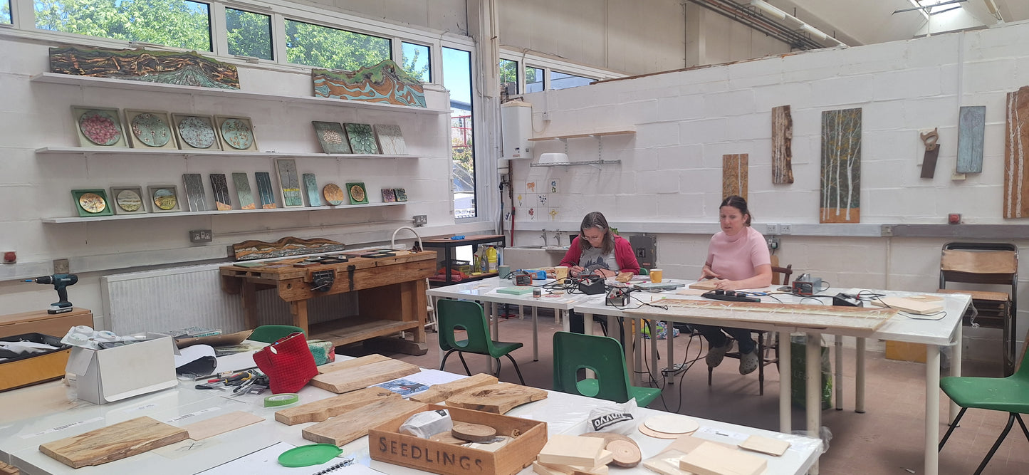 Half day Pyrography Taster Workshop at Earth Studios