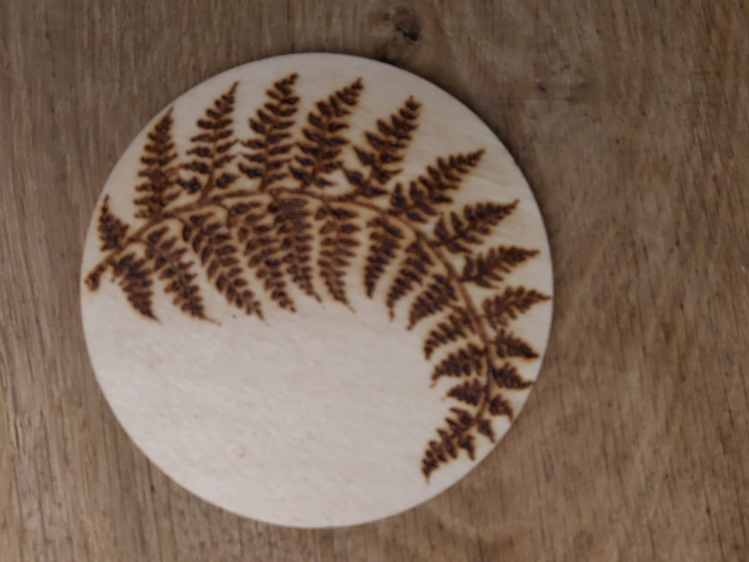 Curly fern coasters