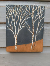 Load image into Gallery viewer, Copper Patina Birch Art
