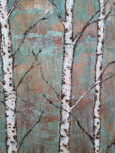 Textured Birch Trees