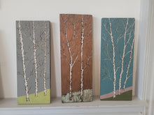 Load image into Gallery viewer, Small Painted Birch Art
