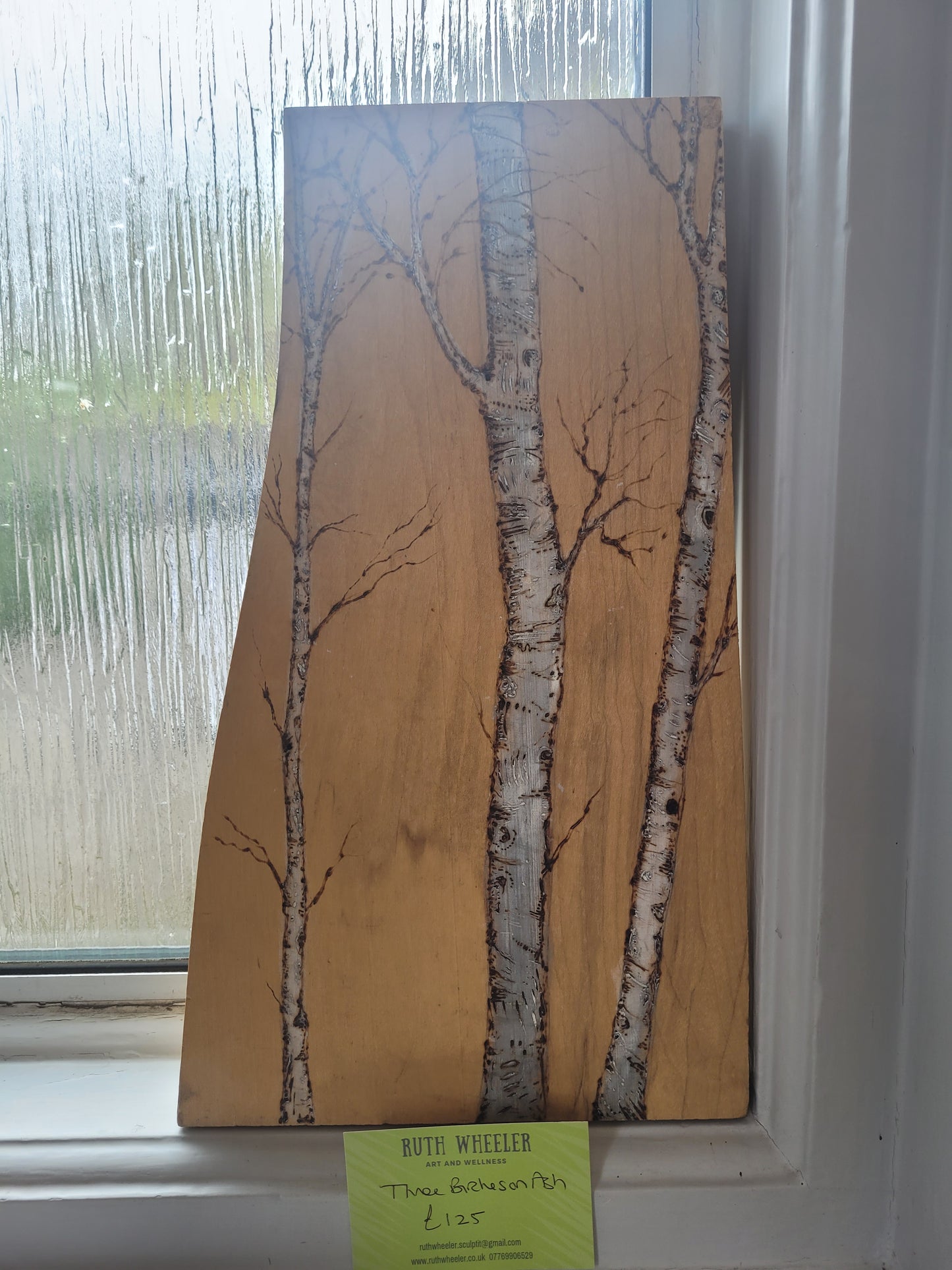 Three Birches on Ash
