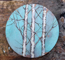 Load image into Gallery viewer, Round Birch Art
