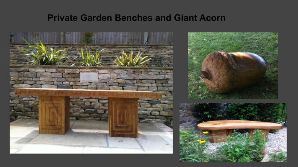 Private Garden Benches and Sculptures